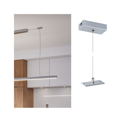 Paulmann Linion Zubehör Seilabhängung Chrom matt 40x80mm
