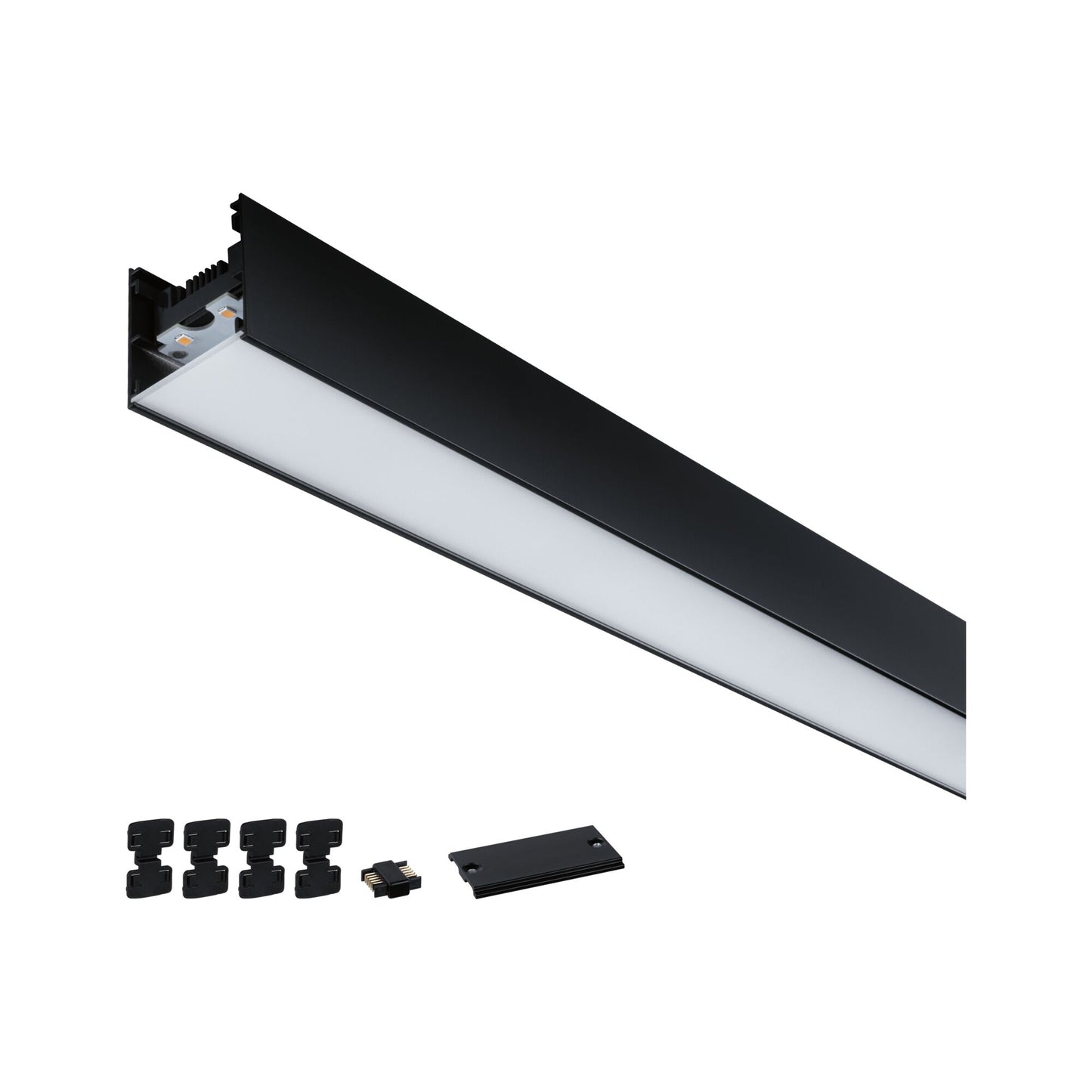 Paulmann Linion Einspeisung Power Channel 230/24V 100VA Signalschwarz 1m