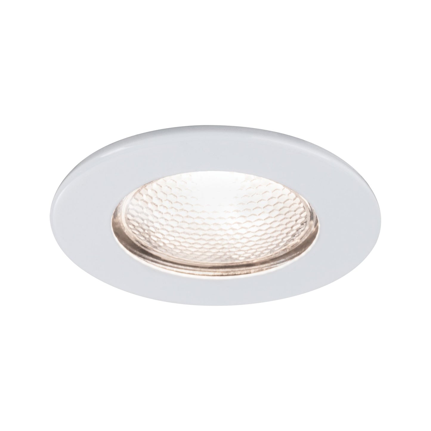 Paulmann Möbel EBL Schutzglas strukturiert max.20W 12V G4 66mm Weiß/Stahlblech/Glas