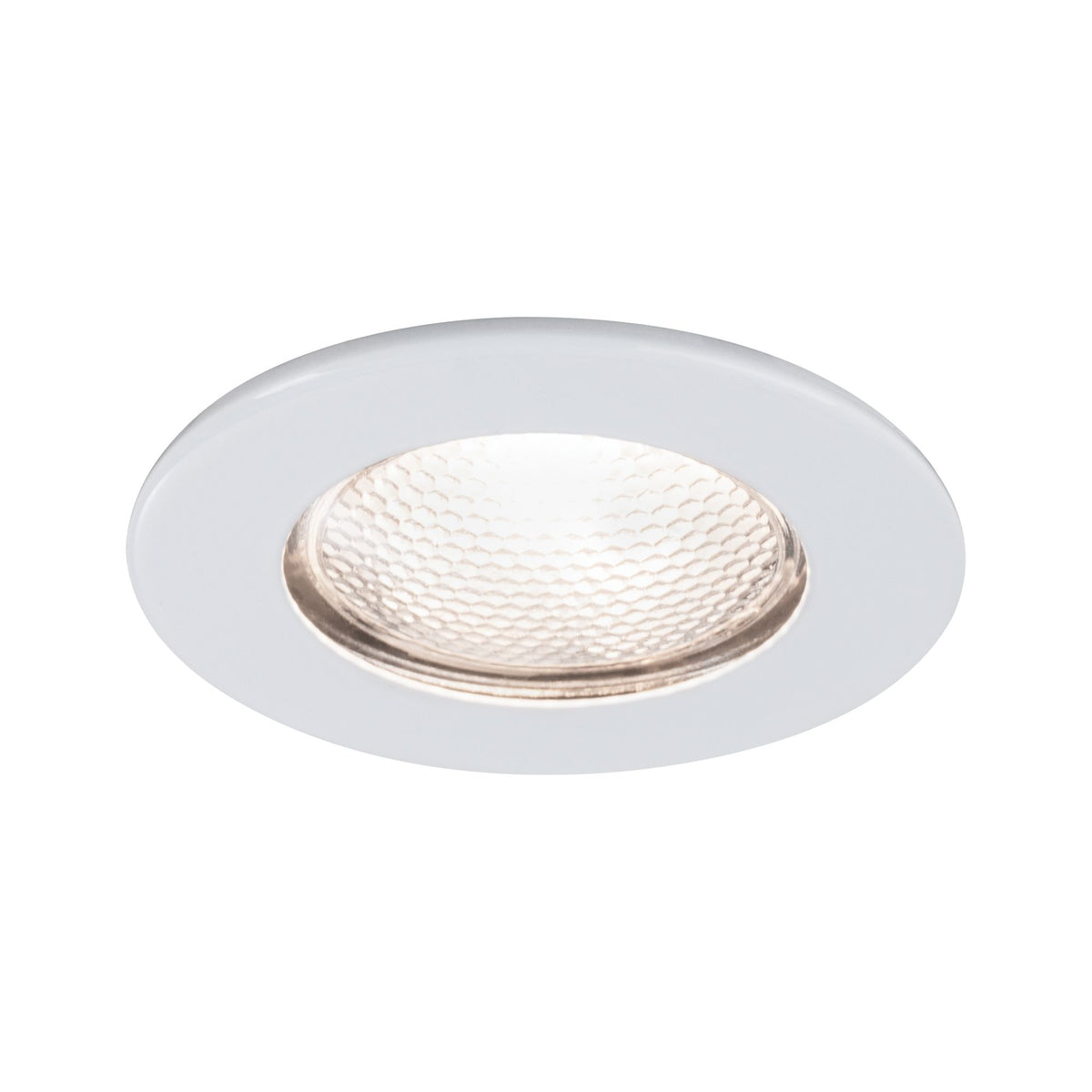 Paulmann Möbel EBL Schutzglas strukturiert max.20W 12V G4 66mm Weiß/Stahlblech/Glas