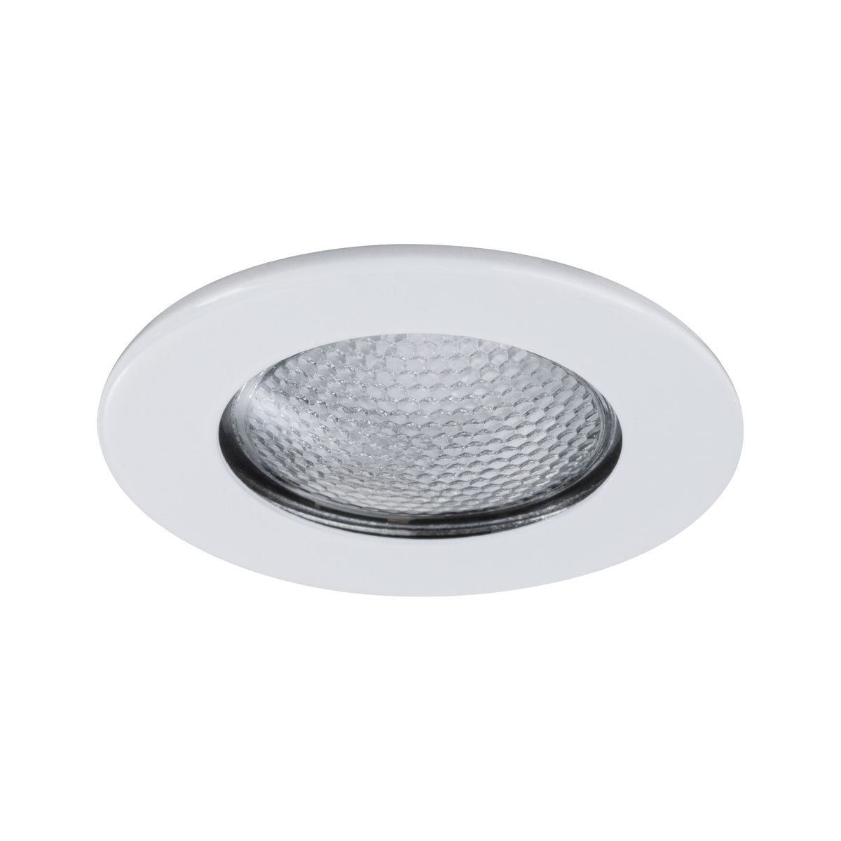 Paulmann Möbel EBL Schutzglas strukturiert max.20W 12V G4 66mm Weiß/Stahlblech/Glas