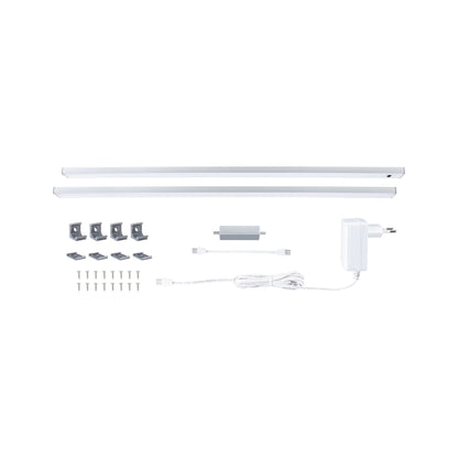 Paulmann LED Unterschrankleuchte Inline Starterset 2x6W 550x26mm 2x500lm 24V  Chrom matt