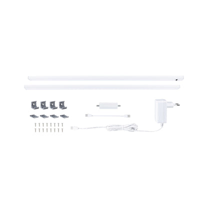 Paulmann LED Unterschrankleuchte Inline Starterset 2x6W 550x26mm 2x500lm 24V  Weiß matt