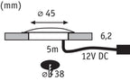 Paulmann Special EBL UpDownlight LED 1W 12V 45mm Satin/Kunststoff
