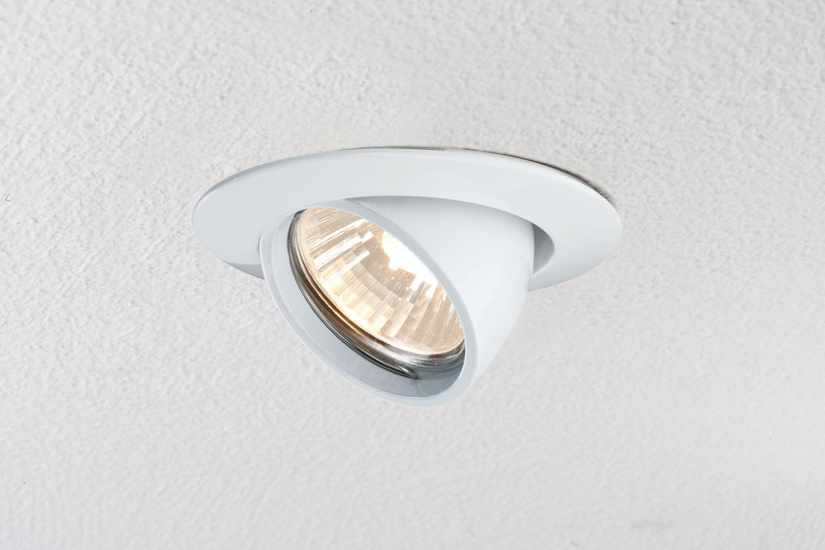 Paulmann Premium EBL kippbar max.50W 12V GU5,3 51mm Weiß/Alu Zink