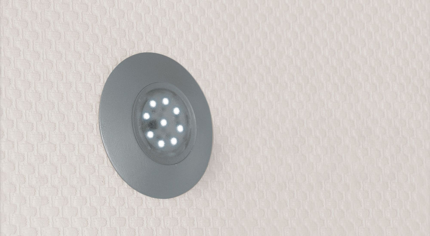 Paulmann Profi Aufbauring rund UpDownlight LED 80mm Chrom matt/Alu Zink
