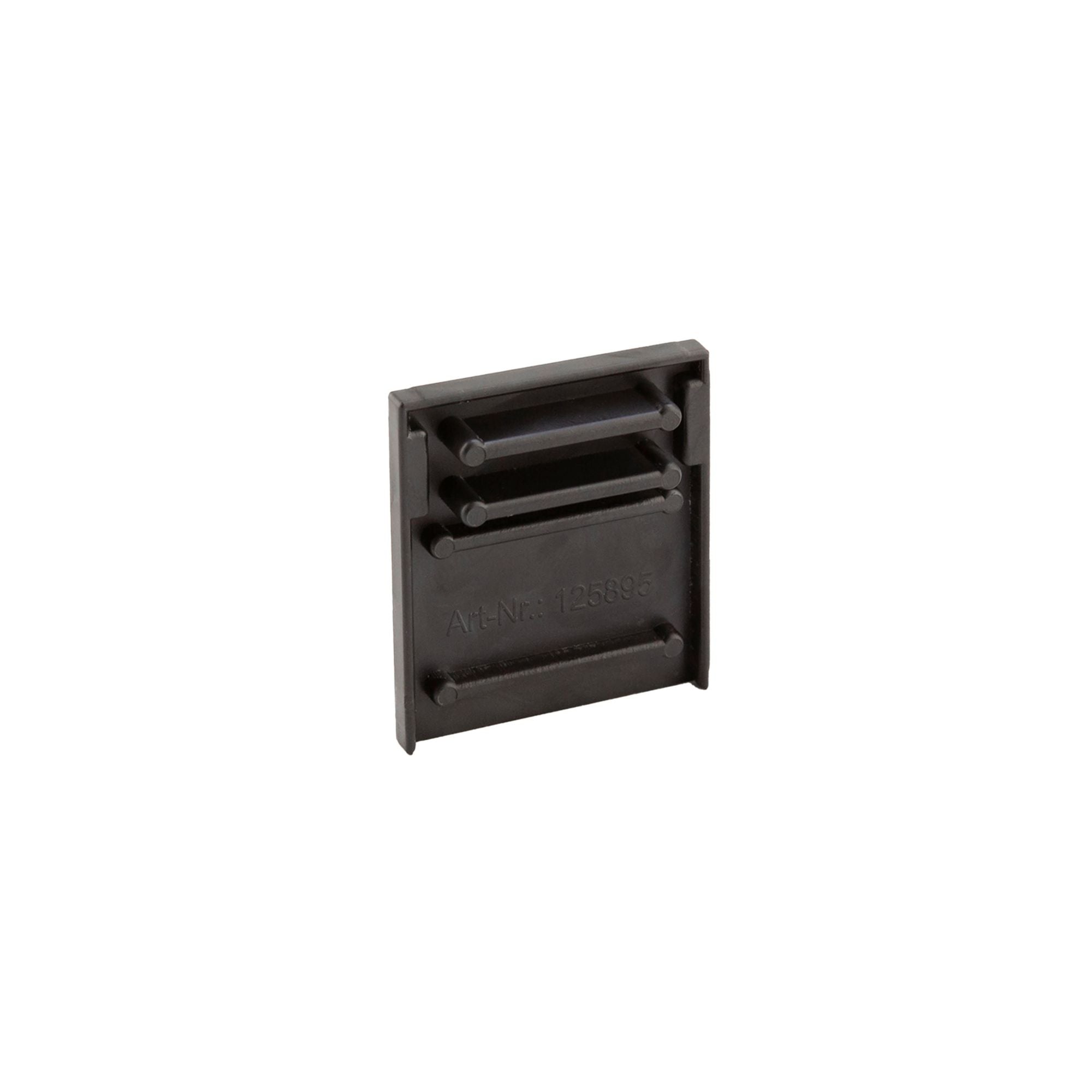 Deko-Light Combo Beton 2 St. Endkappe Montageprofil mit Kantenabdeckung, schwarz