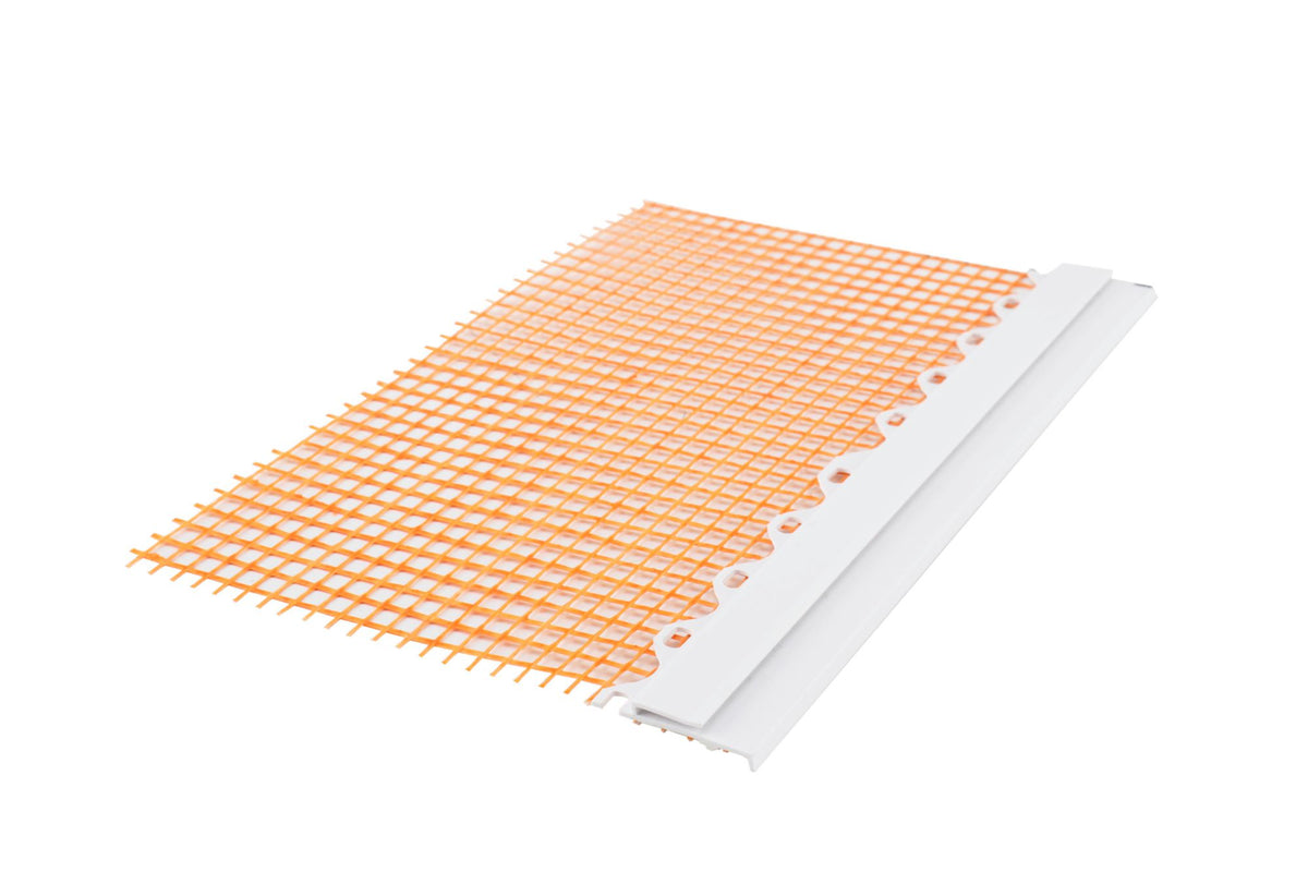 Deko-Light Combo Anschlussprofil mit Gewebe für Spachtelarbeiten, 3mm, 2m, orange