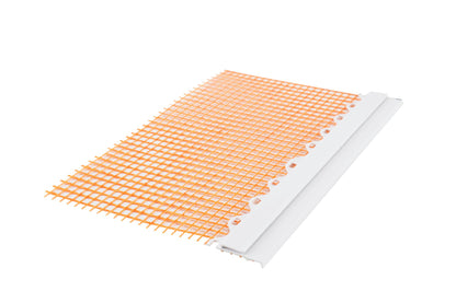 Deko-Light Combo Anschlussprofil mit Gewebe für Spachtelarbeiten, 3mm, 2m, orange
