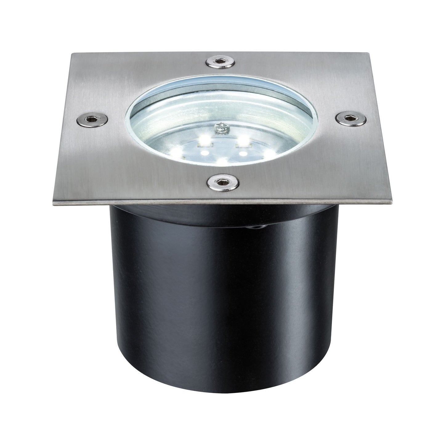 Paulmann Special EBL Set Boden eckig LED 3x1,2W 6VA 230/12V 100mm Edelstahl/Edelstahl