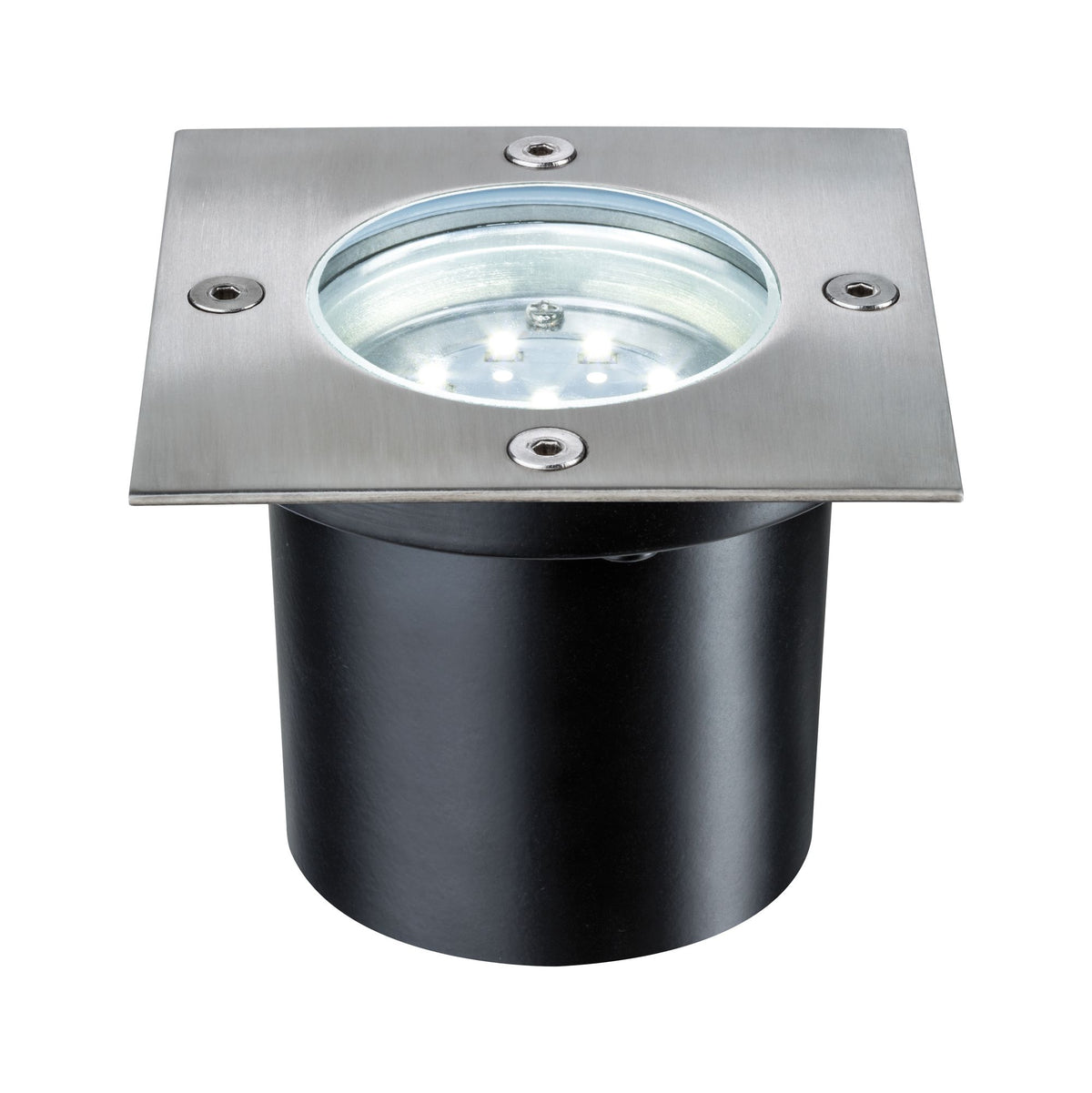 Paulmann Special EBL Set Boden eckig LED 3x1,2W 6VA 230/12V 100mm Edelstahl/Edelstahl