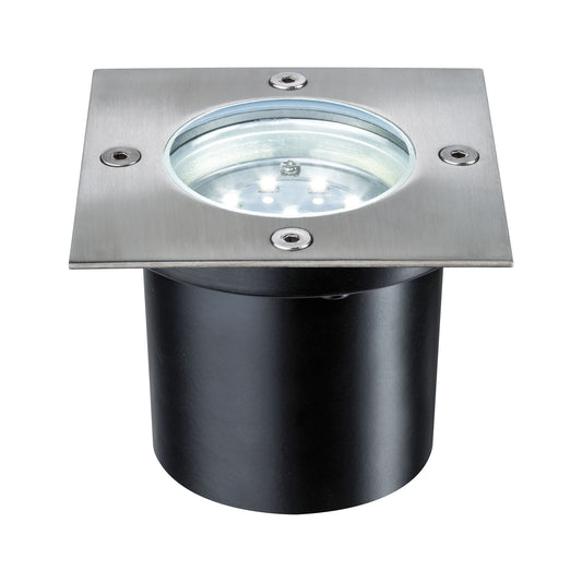 Paulmann Special EBL Set Boden eckig LED 3x1,2W 6VA 230/12V 100mm Edelstahl/Edelstahl