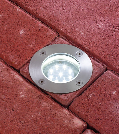 Paulmann Special EBL Set Boden rund LED 3x1,2W 6VA 230/12V 98mm Edelstahl/Edelstahl