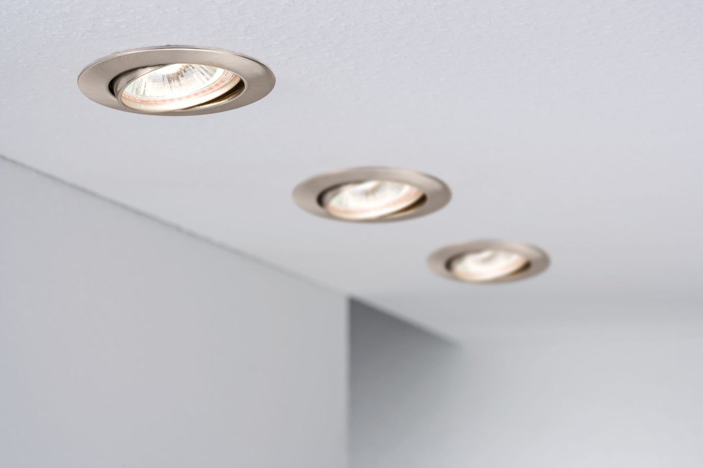 Paulmann Premium EBL schwenkbar max.50W 230V GU10 51mm Eisen gebürstet/Alu Zink