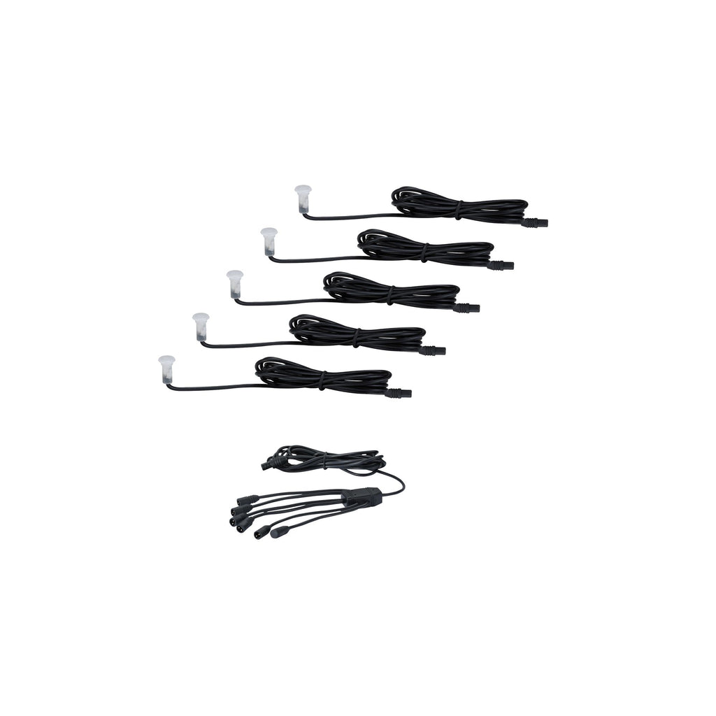 Paulmann Special Micro Boden EBL Ergänzungsset IP67 5x0,16W 12mm Satin/Kunststoff