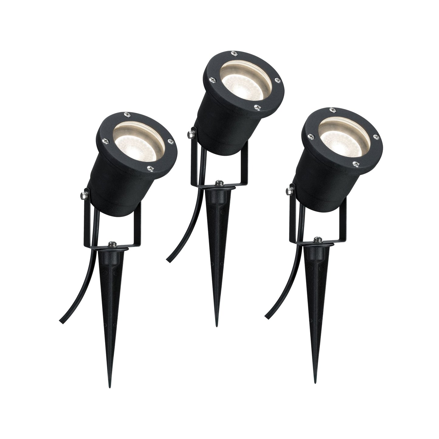 Paulmann Special Line Garden Spotlight IP65 GU10 3x3,5W 230V 3000K Schwarz Alu