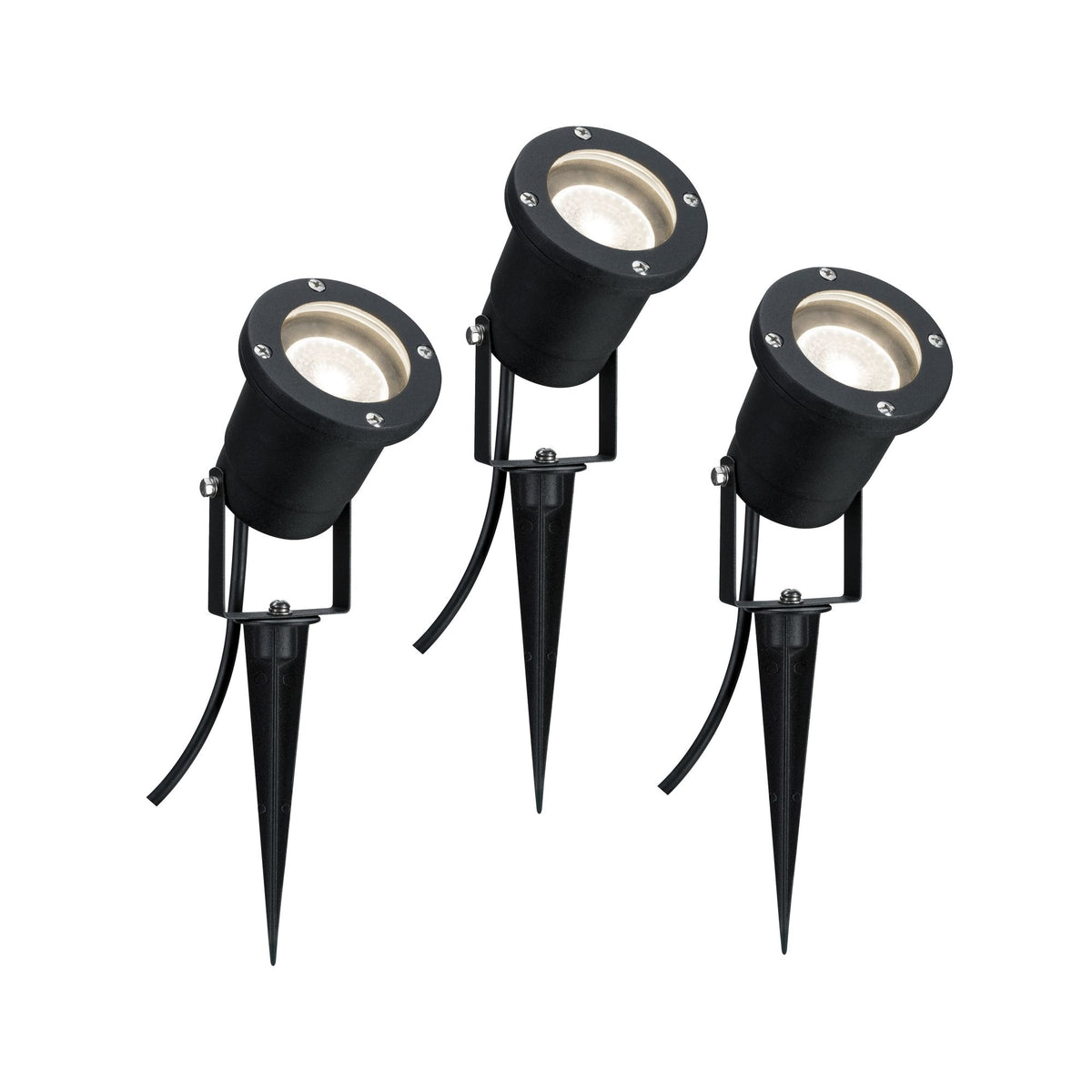 Paulmann Special Line Garden Spotlight IP65 GU10 3x3,5W 230V 3000K Schwarz Alu