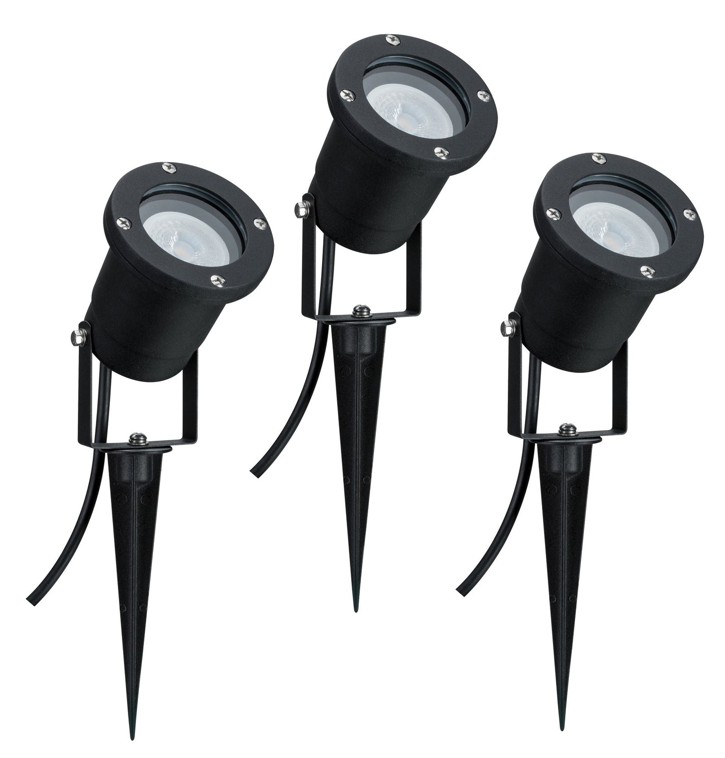Paulmann Special Line Garden Spotlight IP65 GU10 3x3,5W 230V 3000K Schwarz Alu