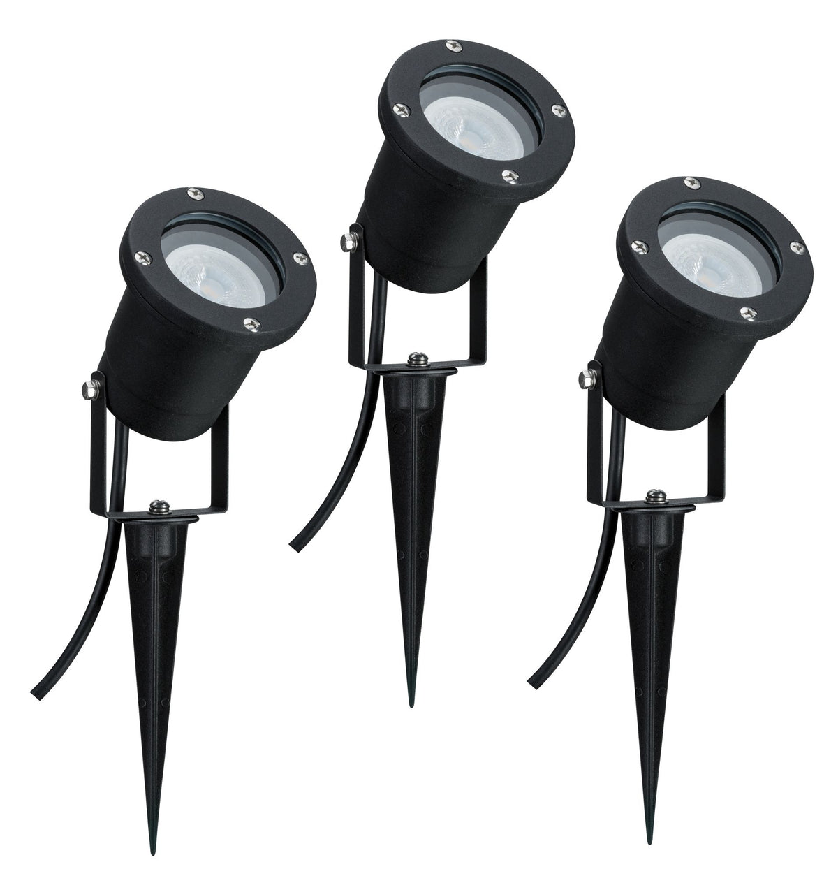 Paulmann Special Line Garden Spotlight IP65 GU10 3x3,5W 230V 3000K Schwarz Alu