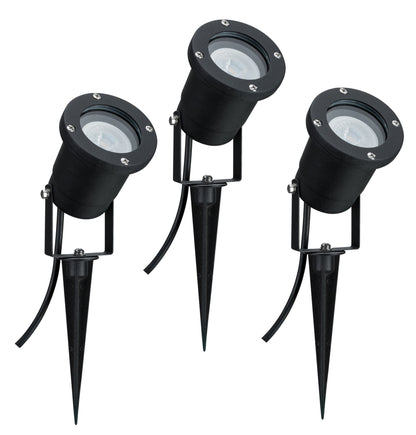 Paulmann Special Line Garden Spotlight IP65 GU10 3x3,5W 230V 3000K Schwarz Alu