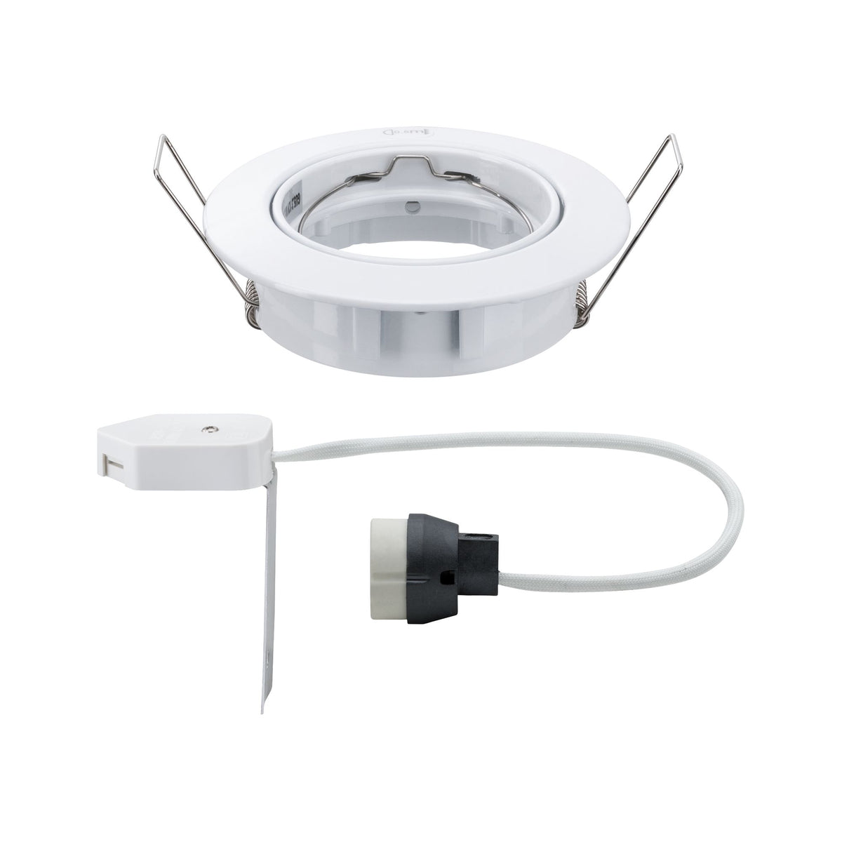 Paulmann Premium EBL schwenkbar max.50W 230V GU10 51mm Weiß/Alu Zink