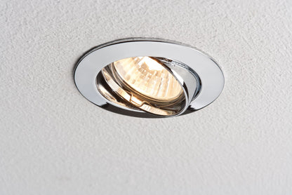 Paulmann Premium EBL schwenkbar max.50W 230V GU10 51mm Chrom/Alu Zink