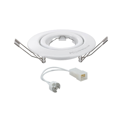 Paulmann Quality EBL schwenkbar max.50W 12V GU5,3 51mm Weiß/Stahlblech