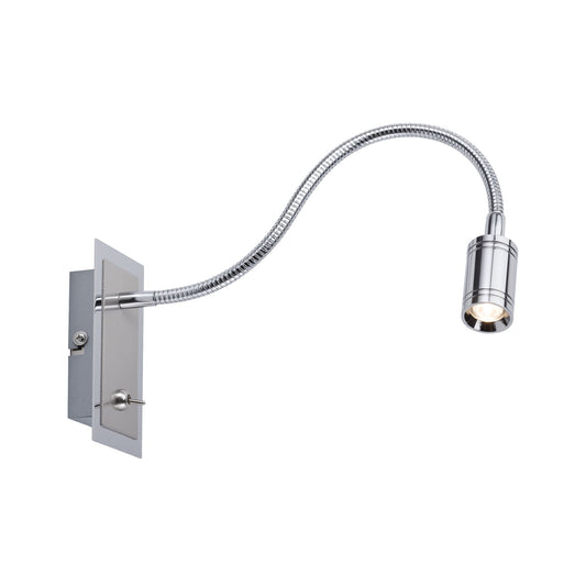 Paulmann Mirror Zylindro Bettleseleuchte 1x3W LED Chrom 230V DC 700mA Metall
