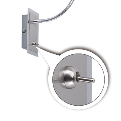 Paulmann Mirror Zylindro Bettleseleuchte 1x3W LED Chrom 230V DC 700mA Metall