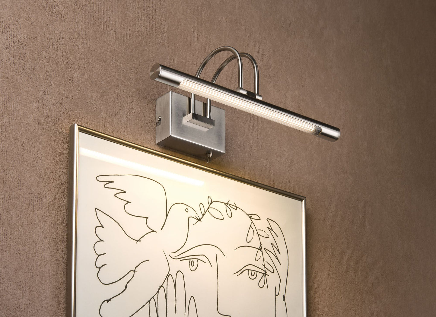 Paulmann Galeria Remus LED36 Bilderleuchte 3,5W Eisen gebürstet 230V Metall