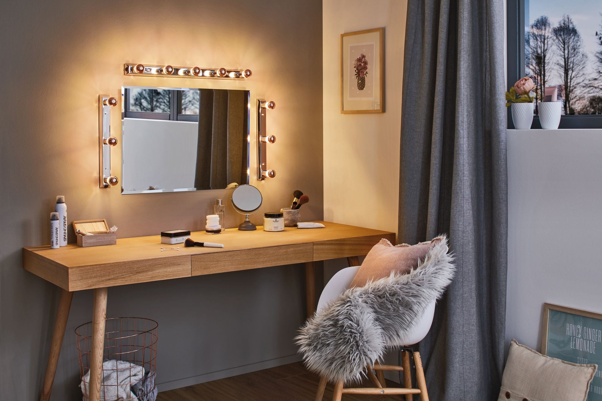Paulmann Mirror Regula Lichtleiste max.3x40W E14 Chrom 230V Metall