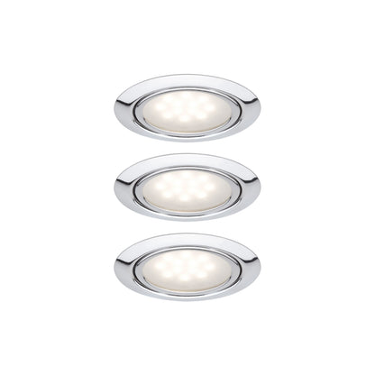 Paulmann Möbel EBL Set LED 3x1W 12VA 230/12V 65mm Chrom/Metall