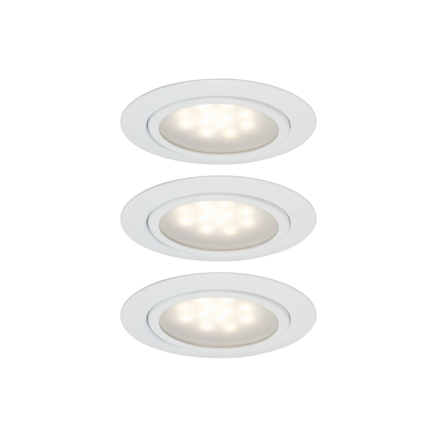 Paulmann Möbel EBL Set LED 3x1W 12VA 230/12V 65mm Weiß/Metall