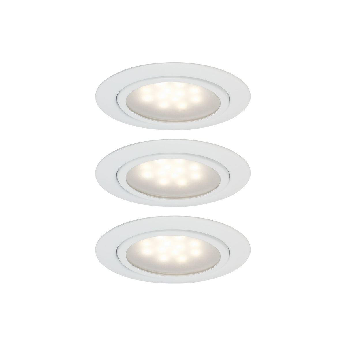 Paulmann Möbel EBL Set LED 3x1W 12VA 230/12V 65mm Weiß/Metall