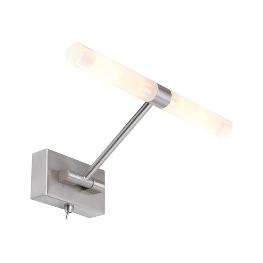 Paulmann Galeria Calami LED Spiegelleuchte 2x2,2W G9 Eisen gebürstet 230V Metall