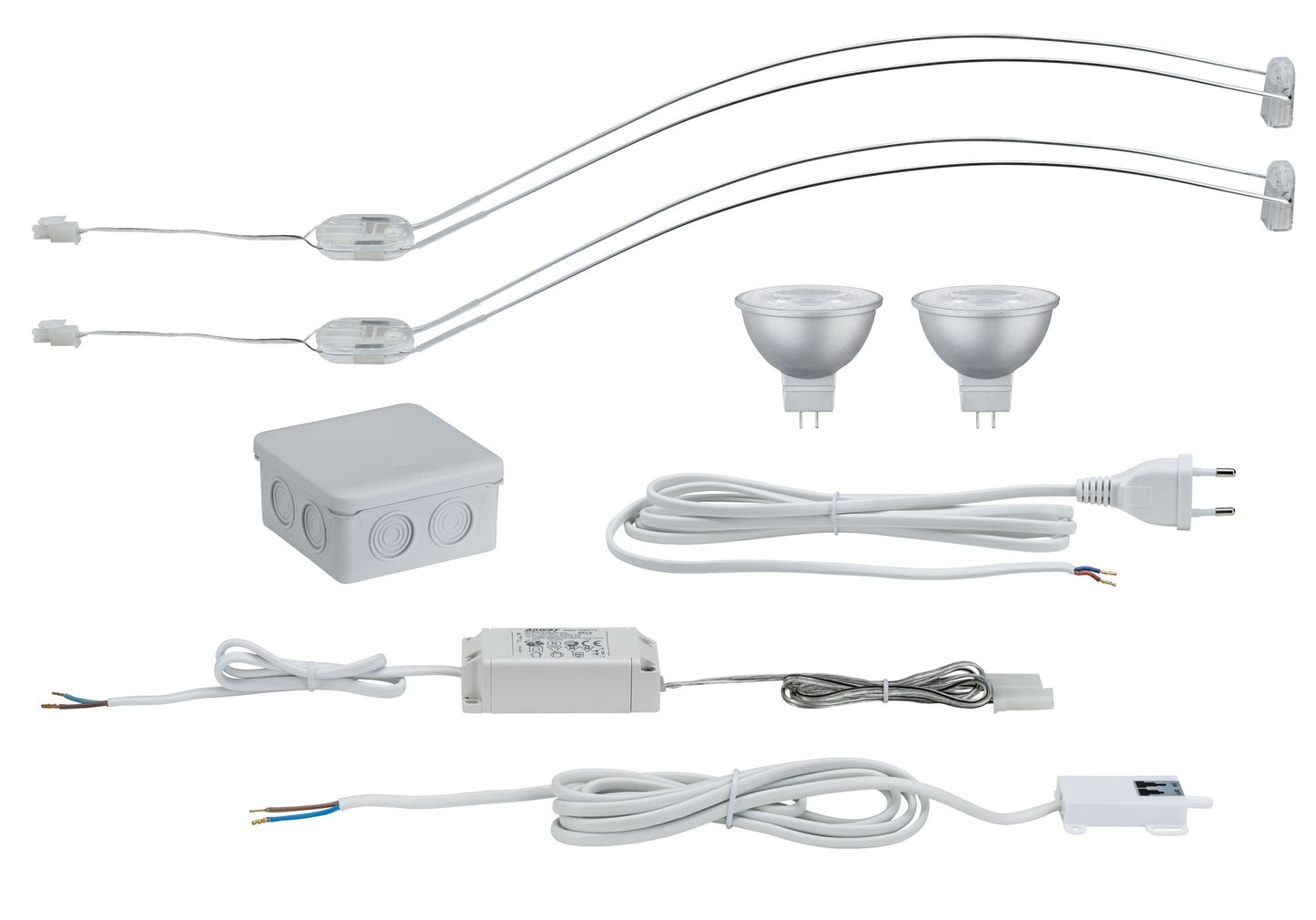 Paulmann Galeria Assistent II LED 2x4W GU5,3 Chrom 230/12V Metall
