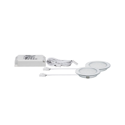 Paulmann Möbel EBL Set rund LED 2x2,5W 6VA 230/12V 3000K Chrom/Alu