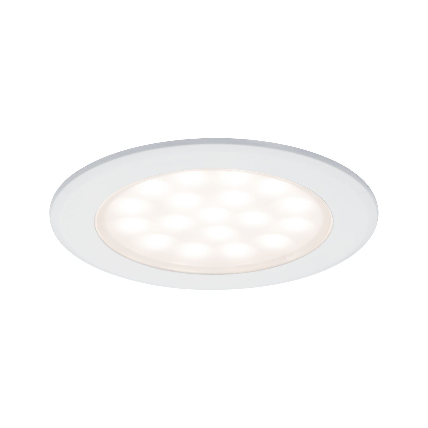 Paulmann Möbel EBL Set rund LED 2x2,5W 6VA 230/12V 3000K Weiß matt/Alu