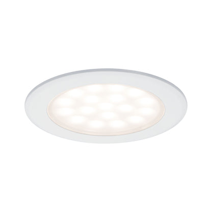 Paulmann Möbel EBL Set rund LED 2x2,5W 6VA 230/12V 3000K Weiß matt/Alu