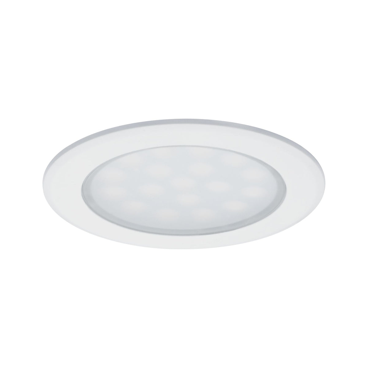 Paulmann Möbel EBL Set rund LED 2x2,5W 6VA 230/12V 3000K Weiß matt/Alu