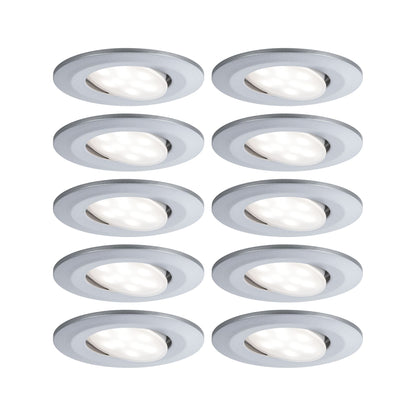 Paulmann Einbauleuchte LED Calla rund 10x6W  Chrom matt schwenkbar 4000K