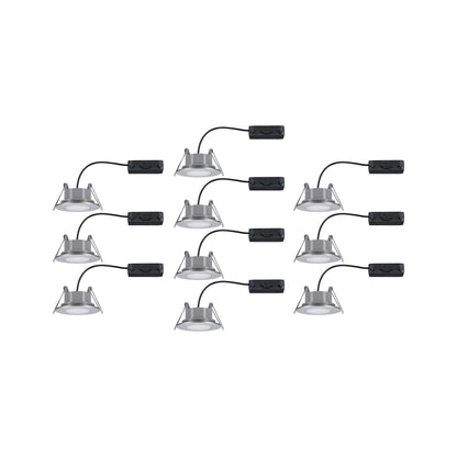 Paulmann Einbauleuchte LED Calla rund 10x6W  Chrom matt schwenkbar 4000K