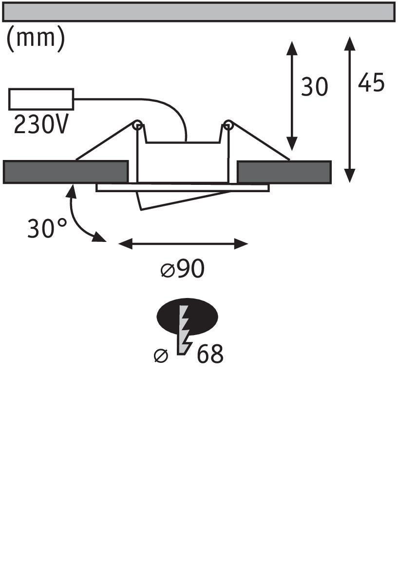 Paulmann Einbauleuchte LED Calla rund 10x5,2W  Weiß matt schwenkbar 4000K