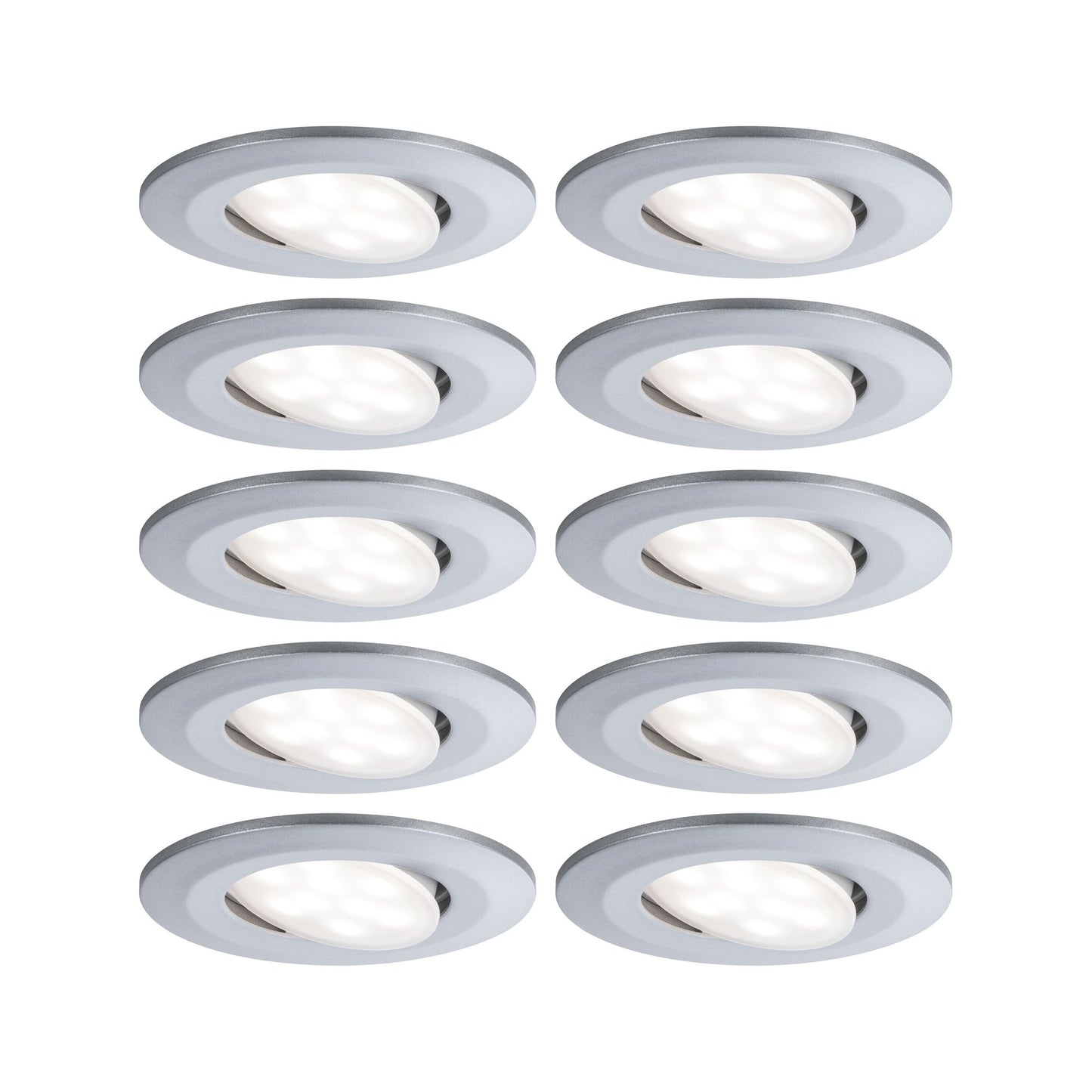 Paulmann Einbauleuchte LED Calla rund 10x5,2W  Chrom matt schwenkbar 4000K