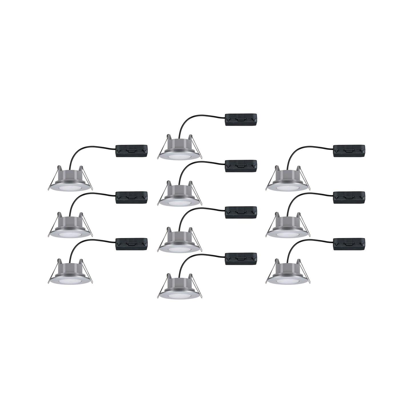 Paulmann Einbauleuchte LED Calla rund 10x5,2W  Chrom matt schwenkbar 4000K