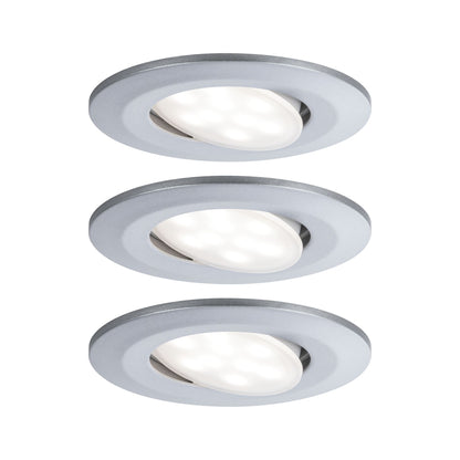 Paulmann Einbauleuchte LED Calla rund 3x6W  Chrom matt schwenkbar 4000K
