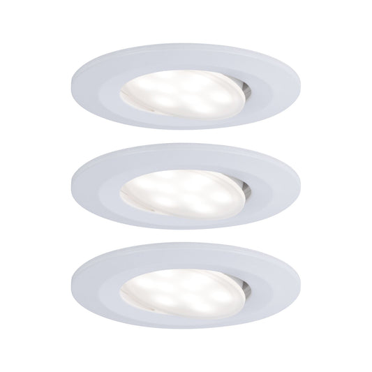 Paulmann Einbauleuchte LED Calla rund 3x5,2W  Weiß matt schwenkbar 4000K