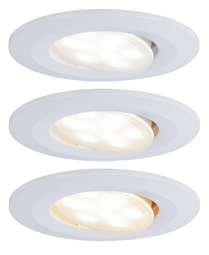 Paulmann Einbauleuchte LED Calla rund 1x5W  Weiß matt schwenkbar Whiteswitch