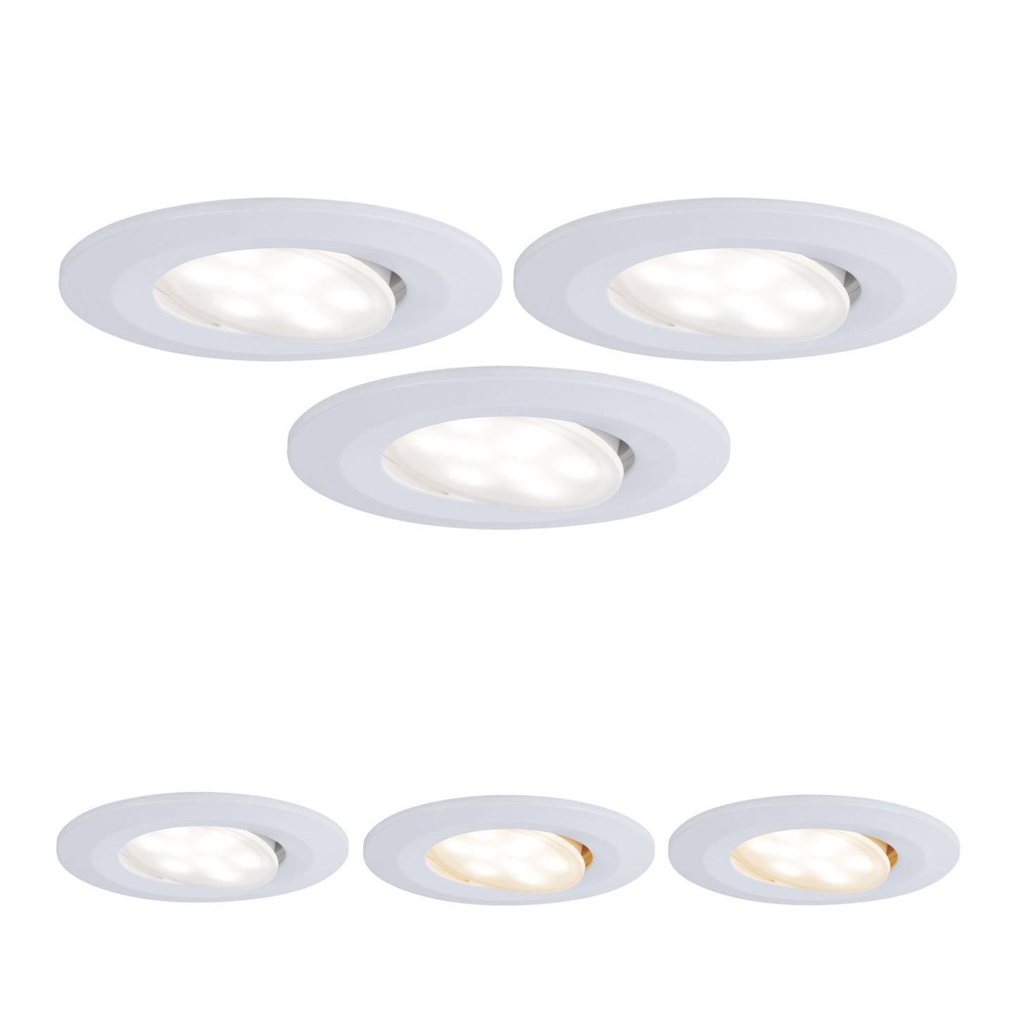Paulmann Einbauleuchte LED Calla rund 3x5W  Weiß matt schwenkbar Whiteswitch