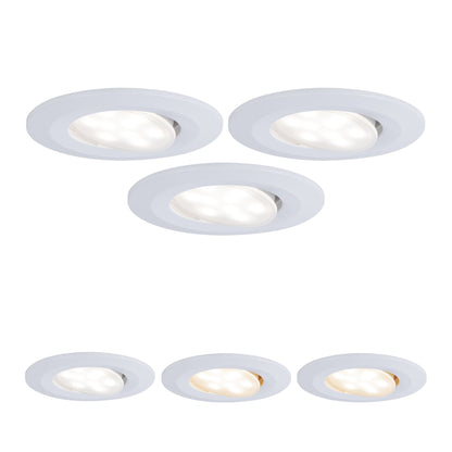 Paulmann Einbauleuchte LED Calla rund 3x5W  Weiß matt schwenkbar Whiteswitch